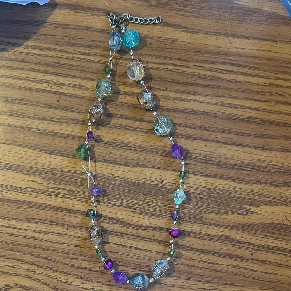 Multicolor Hand Beaded Necklace